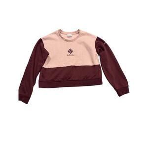 Columbia Cropped Colorblock Sweatshirt Athleisure